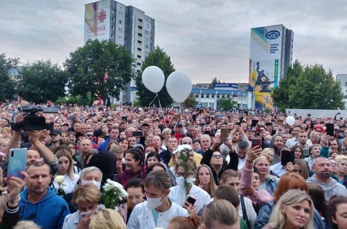 Пятый день протестов в Беларуси. Фото: Facebook