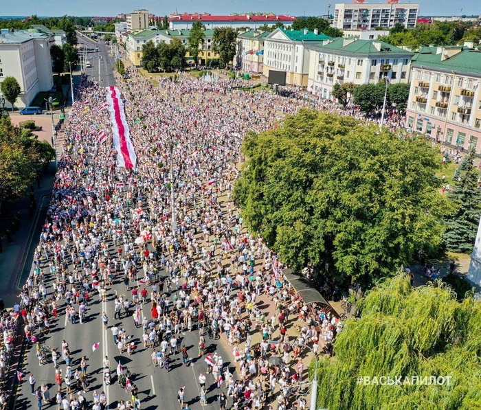 Марш свободи в Бресті. Фото: Telegram