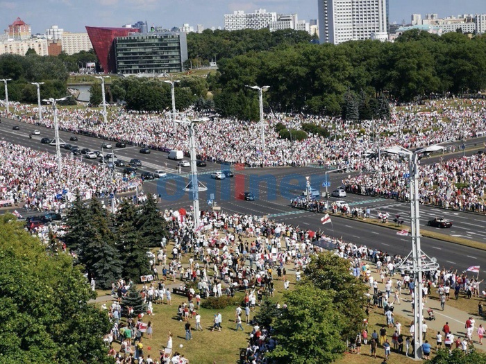 Марш свободи в Мінську. Фото: Telegram