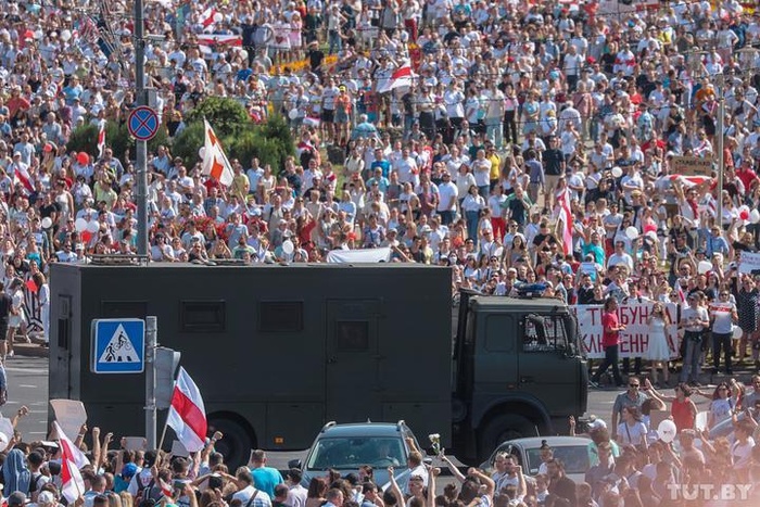 Марш свободы в Минске. Фото: Telegram