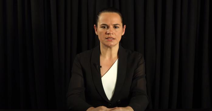 Оппозиционер Светлана Тихановская. Скриншот из видео
