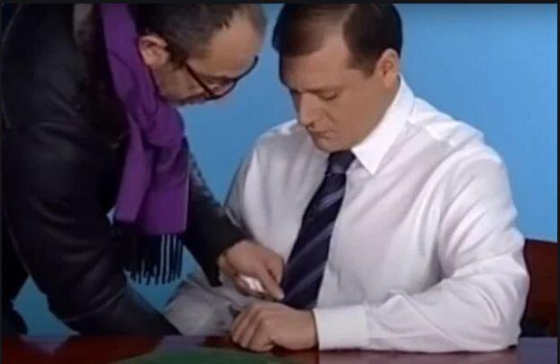 Добкин использовал знаменитый ролик с Кернесом в новой политической рекламе, скриншот видео