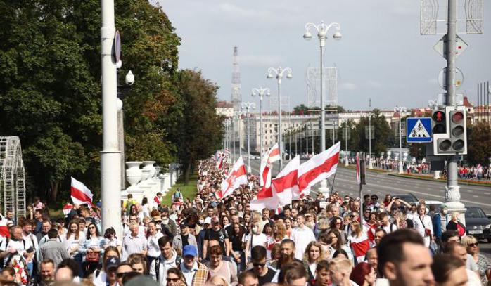 Акция протеста в Минске. Фото: TUT.by