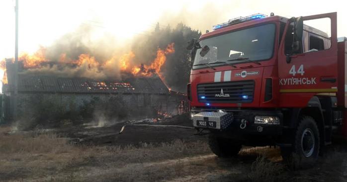 Лесной пожар на Харьковщине. Фото: ГСЧС