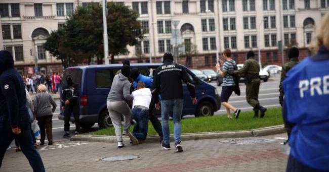 Затримання студентів у Мінську. Фото: «Радіо Свобода»