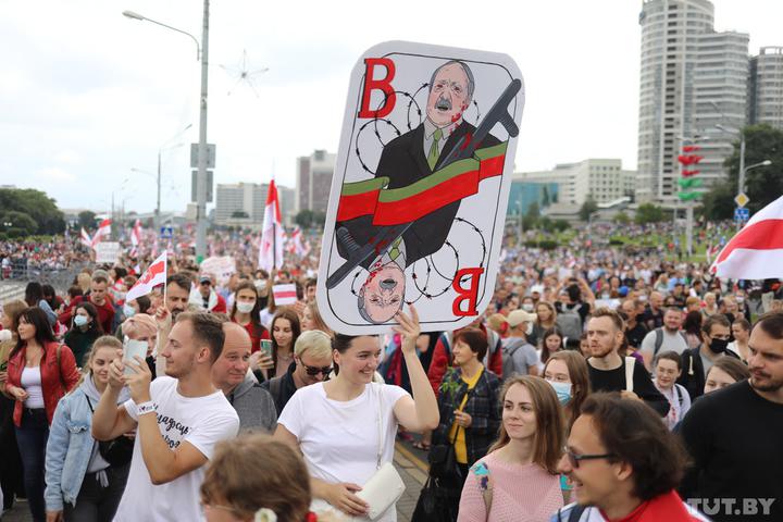 Протести у Білорусі. Фото: Tutby