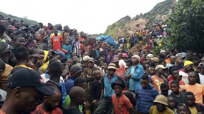 У Конго стався обвал на золотій копальні, фото: Associated Press