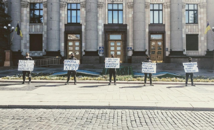 Во время акций в Харькове 13 сентября, фото: «Фрайкор»