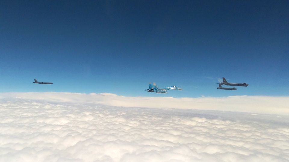 Бомбардировщики США вошли в воздушное пространство Украины. Фото: Генштаб ВСУ