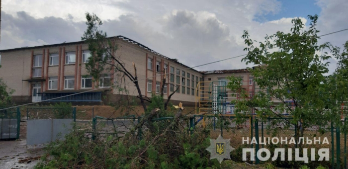 Последствия непогоды в Херсонской области, фото: Национальная полиция
