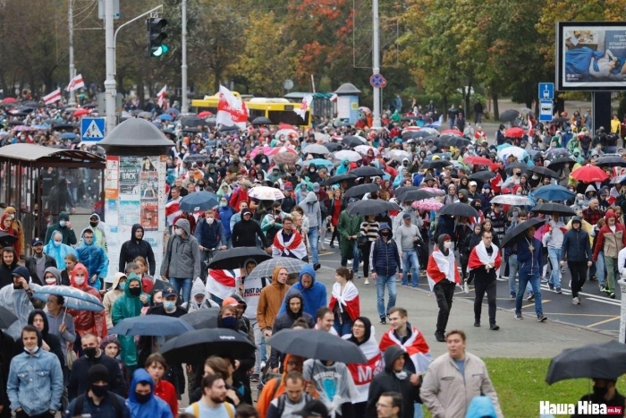 В Беларуси продолжаются масштабные акции протеста, фото: «Наша Нива»