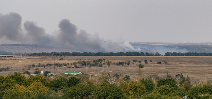 Під Краматорськом спалахнула масштабна лісова пожежа, фото: Artem Getman
