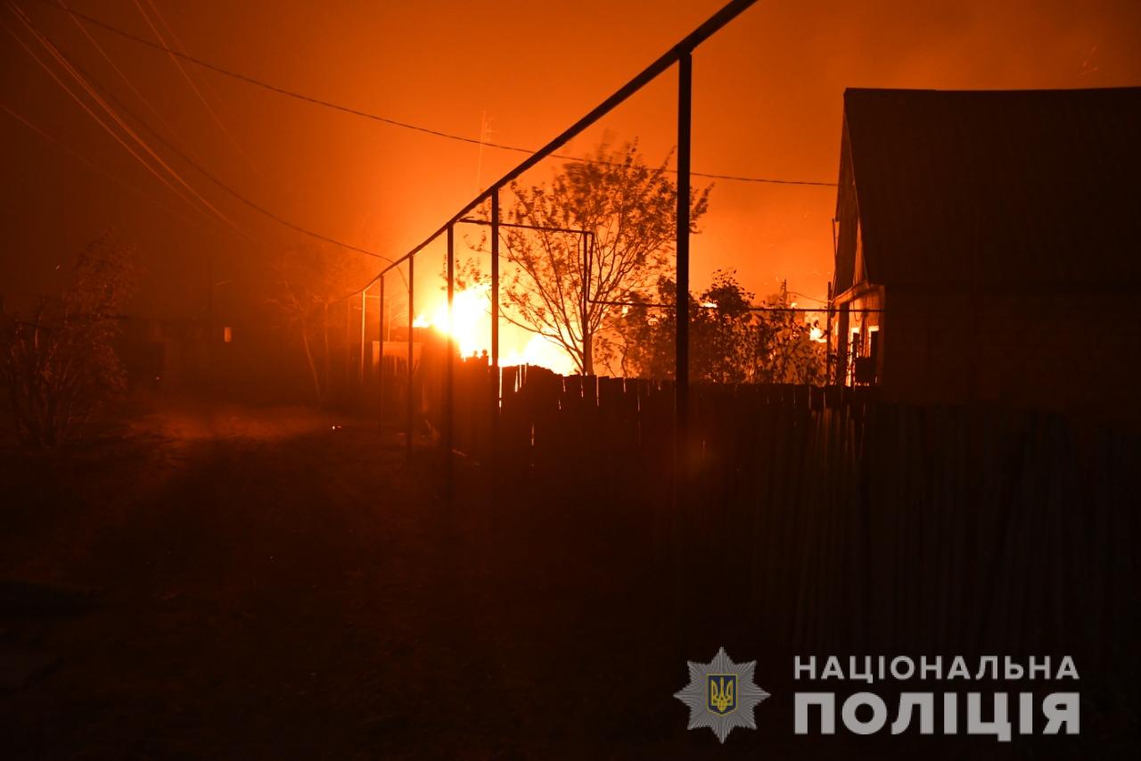 Пожежі на Луганщині. Фото: поліція Луганської області
