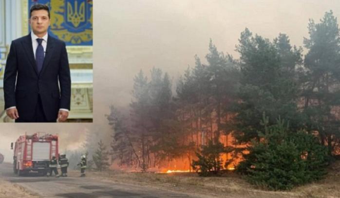 У Зеленского отреагировали на обстрелы, повлекшие пожар на Луганщине — пожар на Луганщине