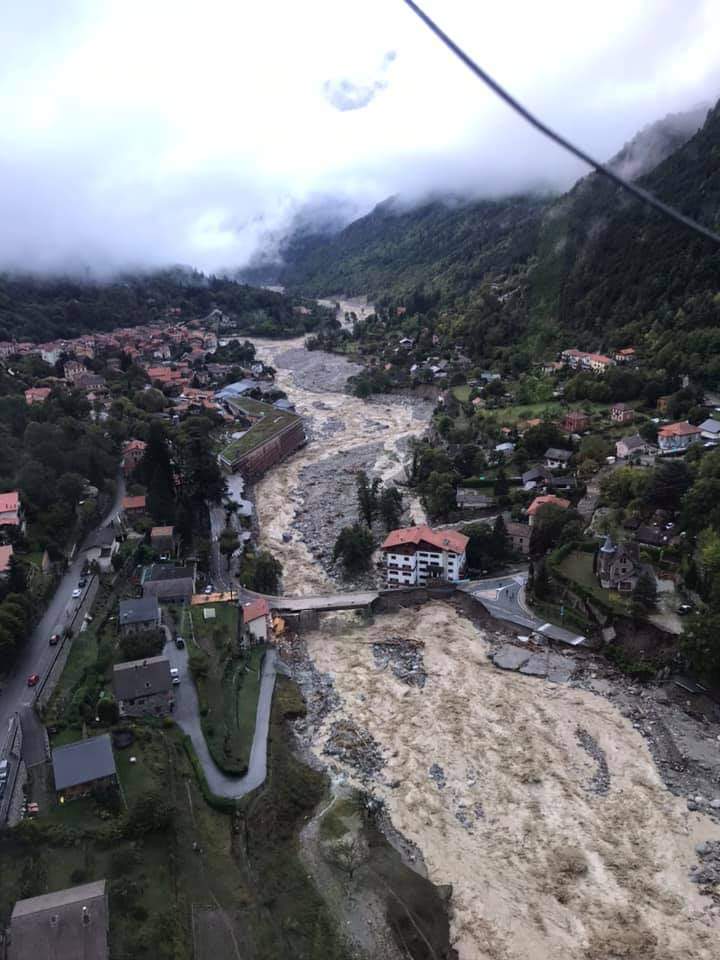 Наслідки шторму «Алекс» у Франції. Фото: Météo Mercantour у Twitter