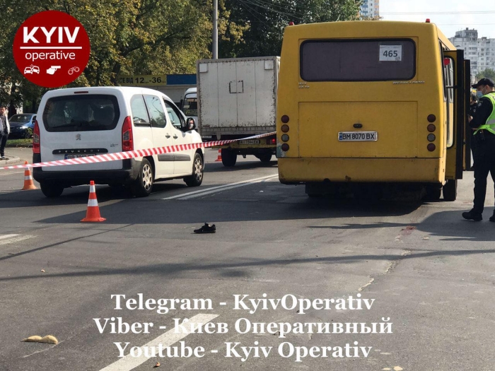 Наслідки ДТП із маршруткою в Києві, фото: «Київ Оперативний»
