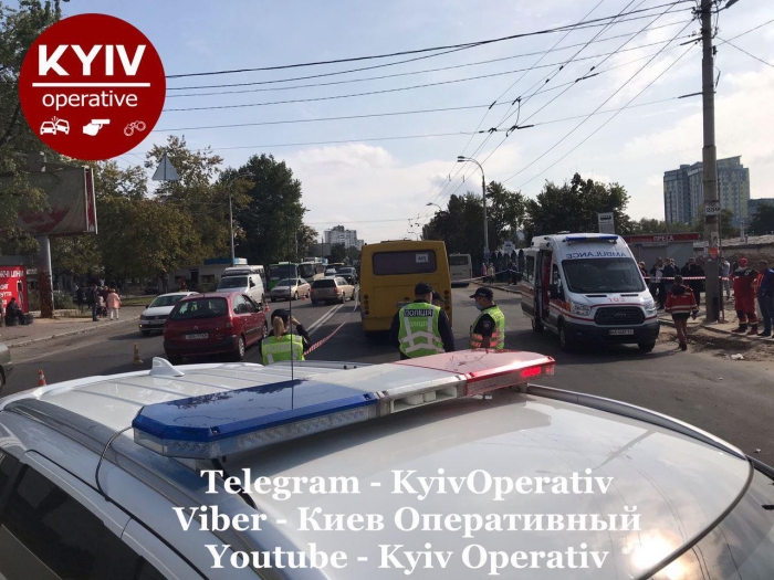 Наслідки ДТП із маршруткою в Києві, фото: «Київ Оперативний»