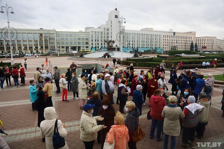 Акція пенсіонерів у Мінську. Фото: tyt.by