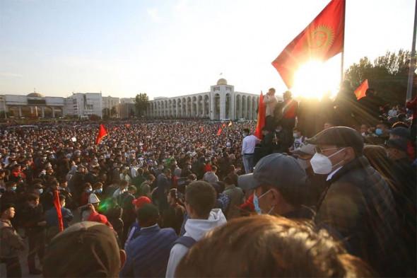 Протести у Киргизстані. Фото: Настоящее время