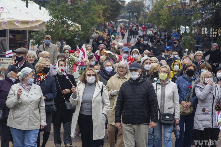 Мітинг пенсіонерів у Мінську. Фото: TYT.by.