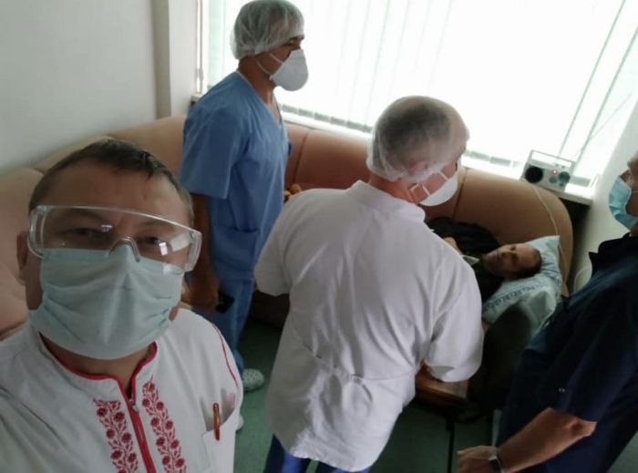 Володимир Балух у лікарні, фото: Ірина Геращенко