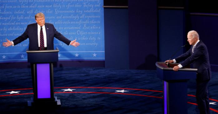 Трампу отключат микрофон во время дебатов с Байденом. Фото: rg.ru
