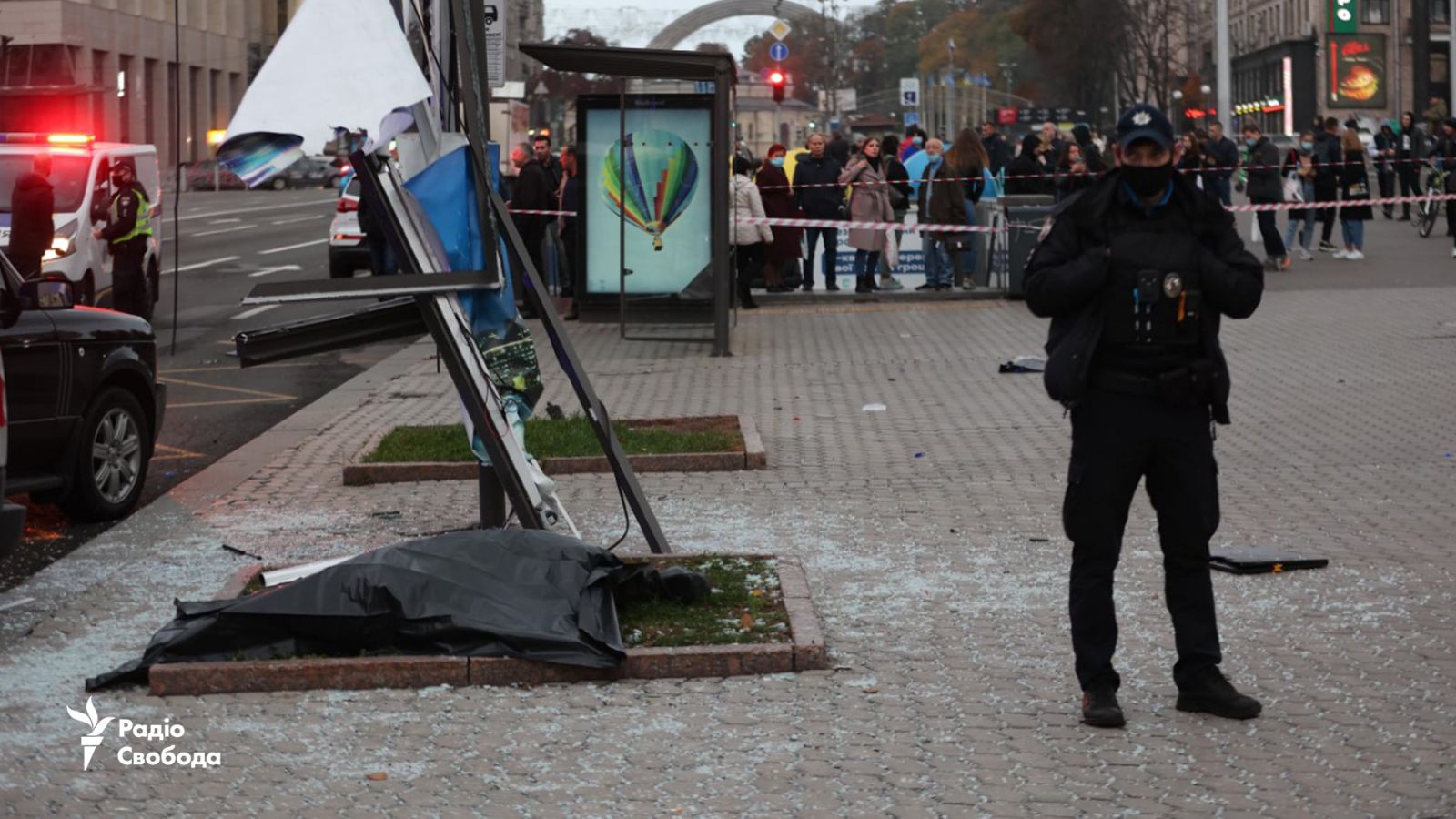 Смертельное ДТП в Киеве. Фото: «Радио Свобода»