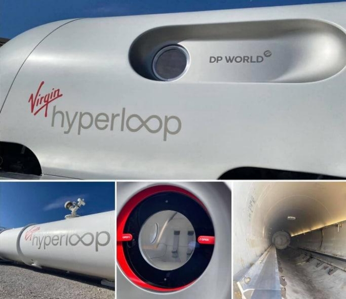 Тестова доріжка Virgin Hyperloop у пустелі Невади, фото: Daniel van Otterdijik