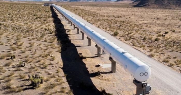 Тестова доріжка Virgin Hyperloop у пустелі Невади, фото: BBC