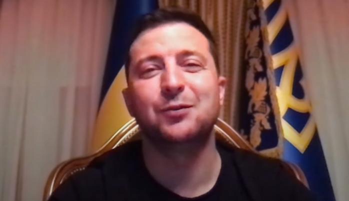 Президент Зеленський записав звернення із самоізоляції. Скріншот із відео 