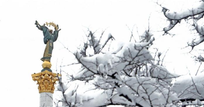 Сніг у Києві. Фото: ТСН