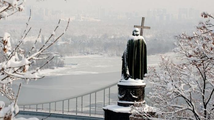 Снег в Киеве. Фото: