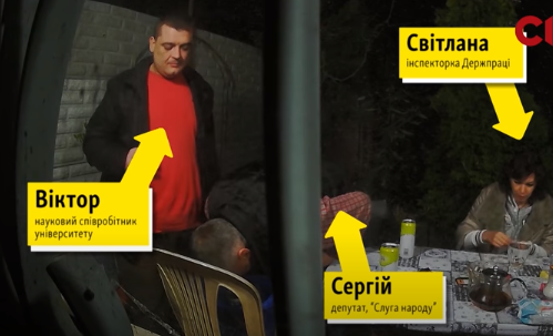 «Слуга народа» и инспектор Гоструда терроризировали бизнес — скрин из видео