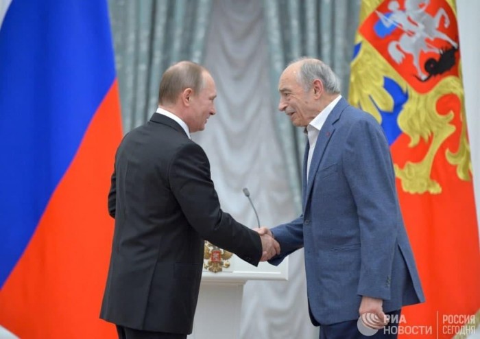 Владимир Путин и Валентин Гафт, фото: РИА «Новости»