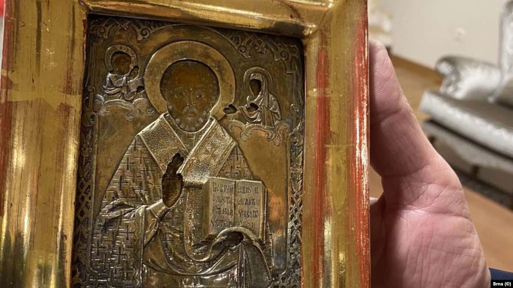 300-річну ікону з Луганська подарували Лаврову, фото – СРНА