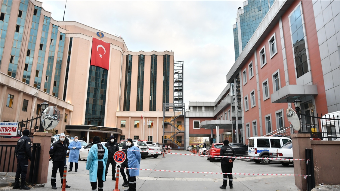 Взрыв в больнице в Турции. Фото: Anadolu