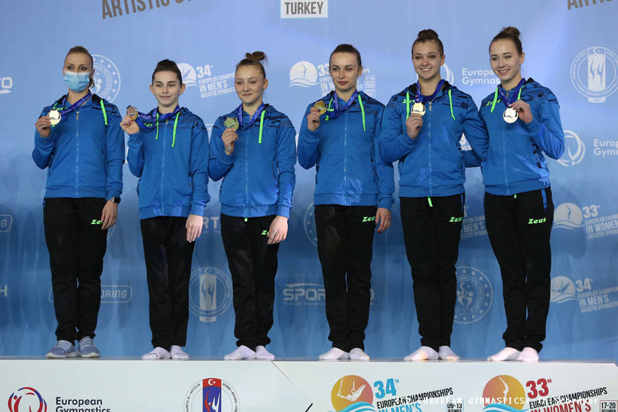 «Золото» чемпионата Европы по спортивной гимнастике впервые завоевали украинки