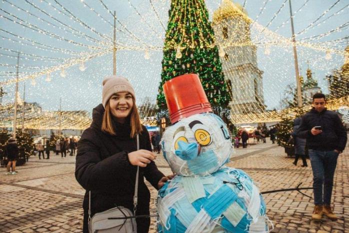 Снеговик. Фото: Вечерний Киев