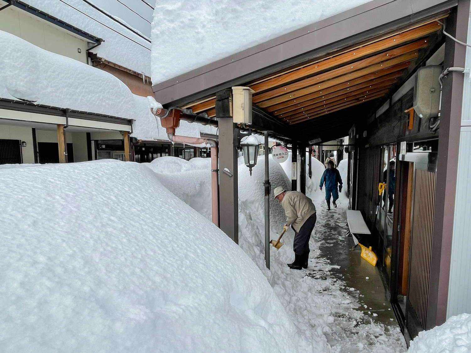 Снегопад в Японии. Фото: Twitter