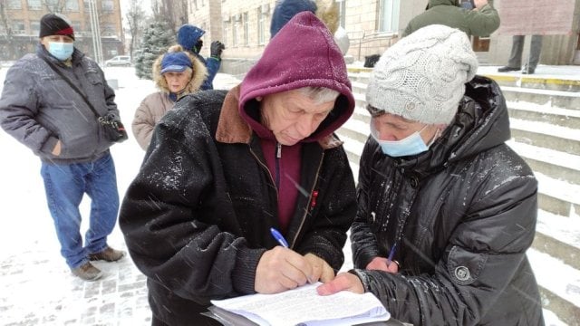 Протести в Черкасах. Фото: Прочерк