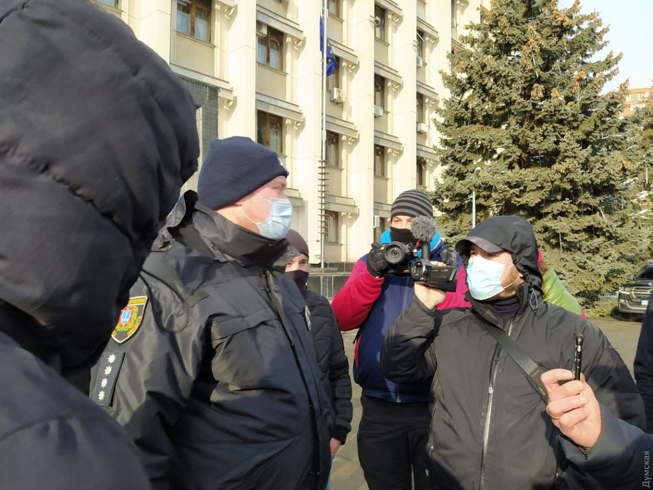 Протести в Одесі. Фото: Думська