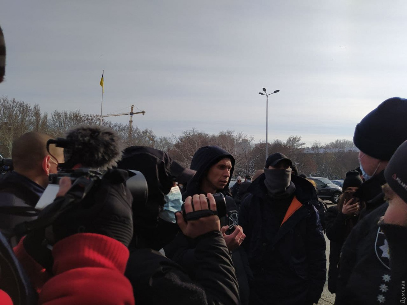 Протести в Одесі. Фото: Думська