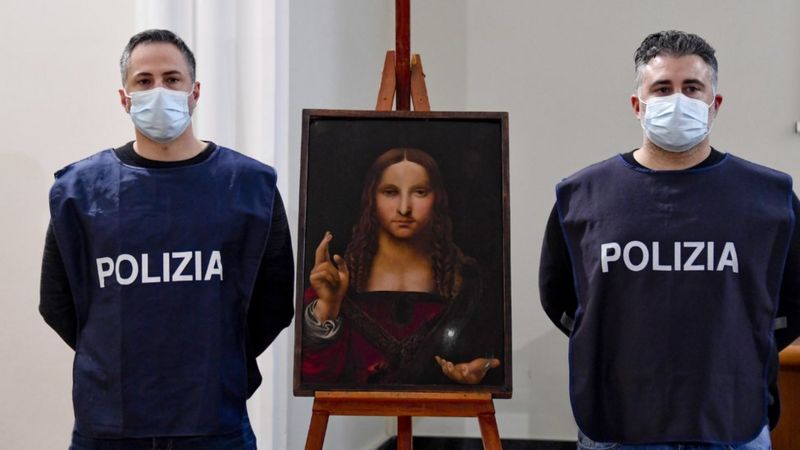 Вкрадену копію Леонардо да Вінчі повернули італійські поліцейські. Джерело: EPA