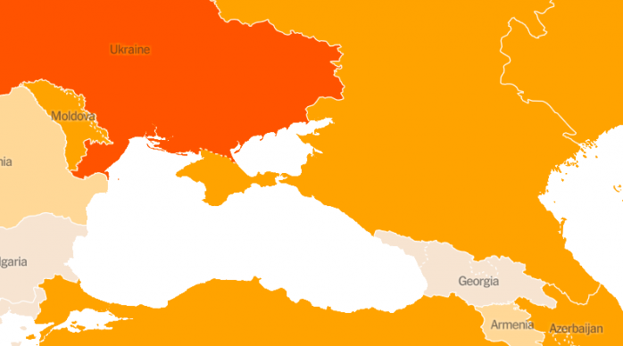 За карту с «российским» Крымом извинилось немецкое СМИ. Фото: rbc.ua