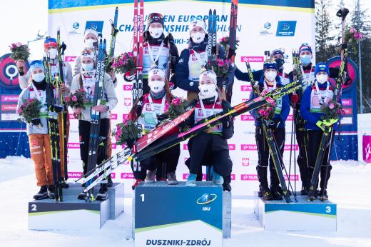 Збірна України завоювала третє місце на чемпіонаті Європи з біатлону. Фото: IBU