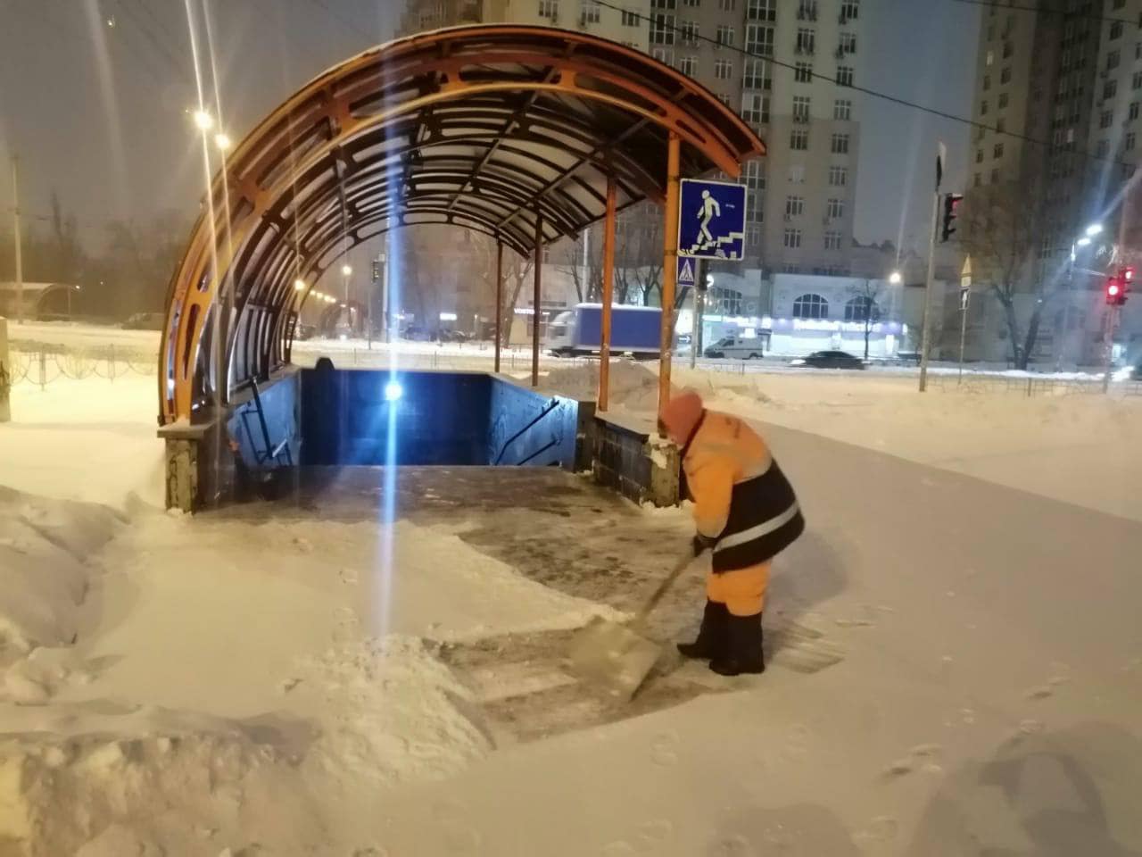 Снігопади в Україні. Фото: Укравтодор