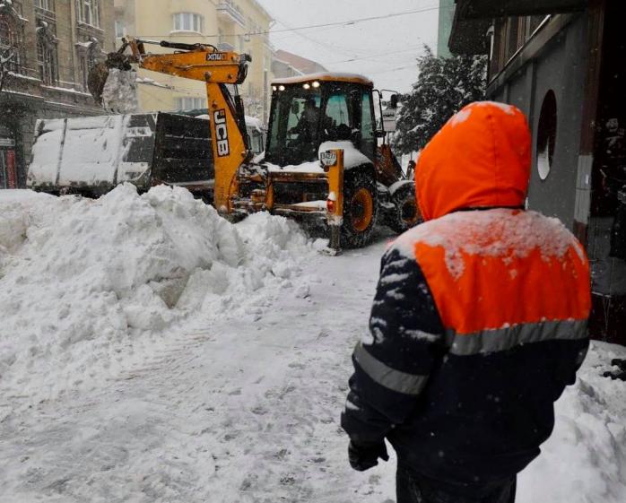 Снегопад во Львове. Фото: Facebook