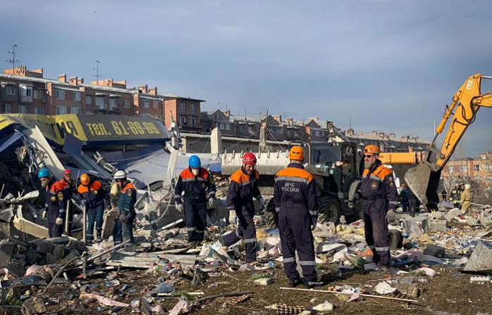 На юге России взрыв уничтожил супермаркет
