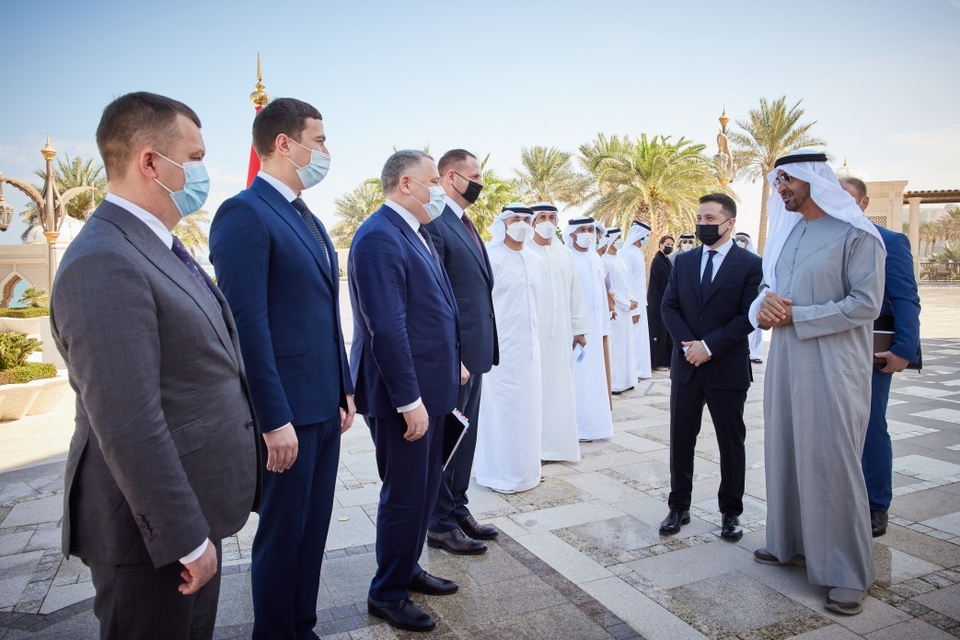 Зеленський зустрівся зі спадкоємним принцом Абу-Дабі. Фото: ОП