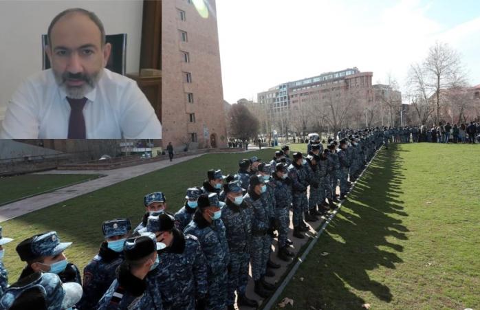 Протести у Вірменії — військові вимагають відставки Пашиняна, він заявив про путч військових